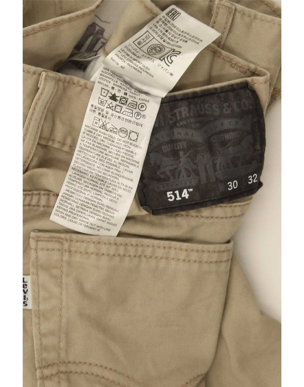 Pantaloni casual dritti da uomo Levi's 514 W30 L32 Beige