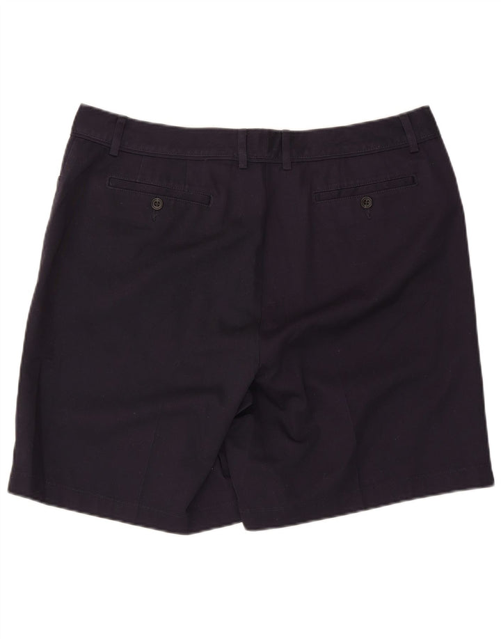 Pantaloncini casual da donna EDDIE BAUER US 14 XL W36 cotone blu navy