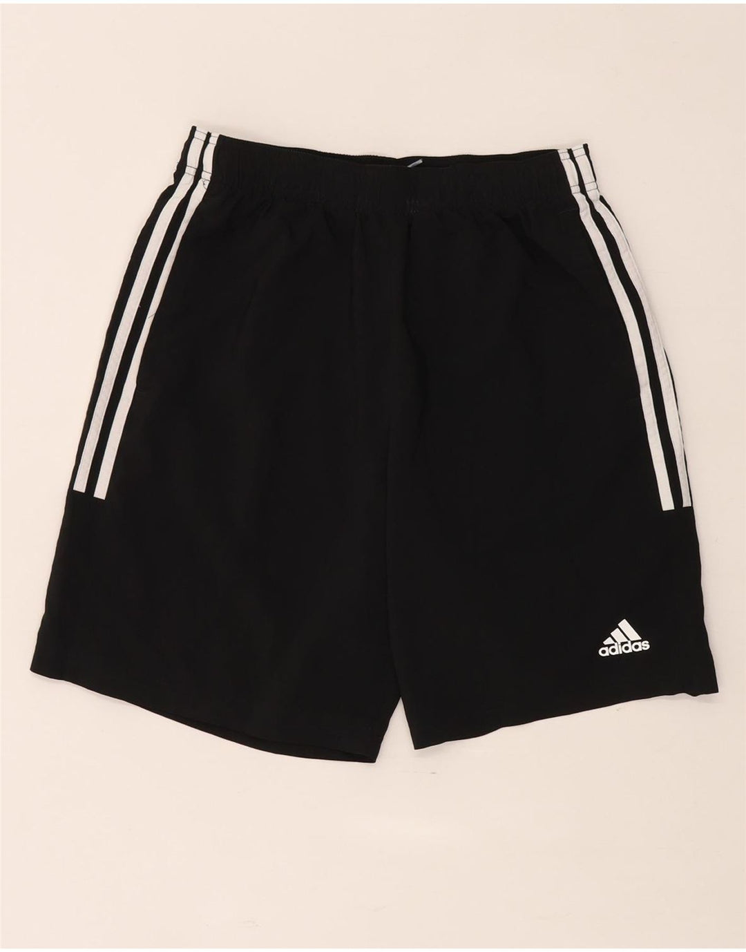 Pantaloncini sportivi da uomo Adidas medi neri in poliestere