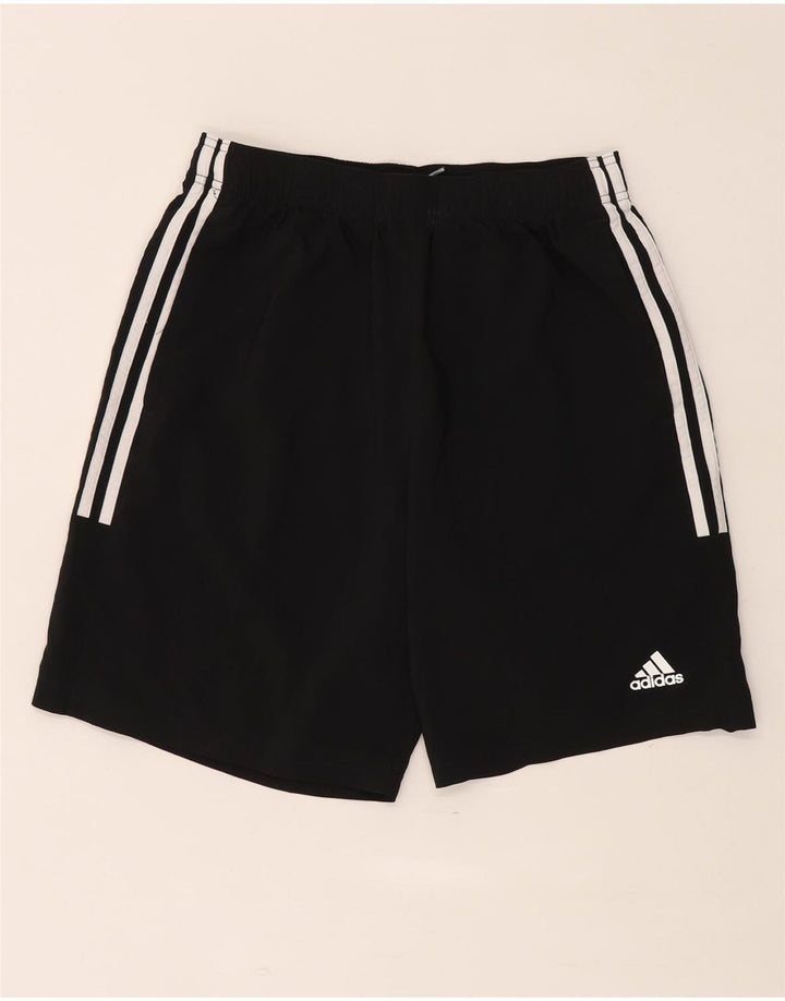 Pantaloncini sportivi da uomo Adidas medi neri in poliestere