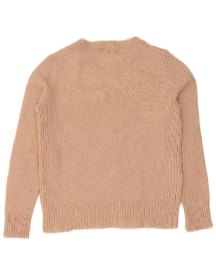 Maglione maglione con scollo a barca da donna Marks & Spencer UK 10 piccolo rosa