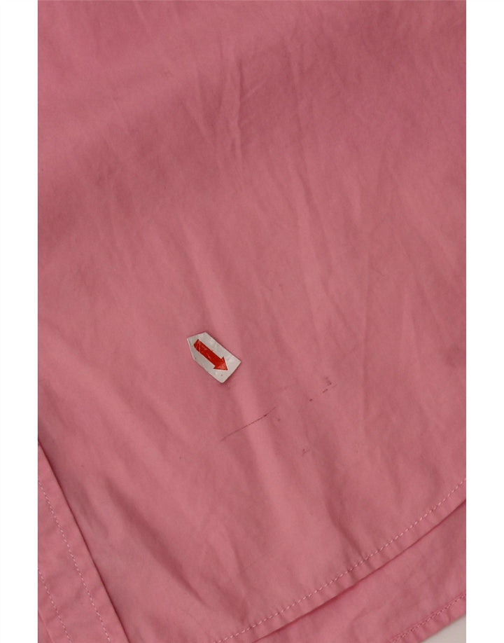 Camicia da uomo a maniche corte Regular Fit Superdry XL in cotone rosa