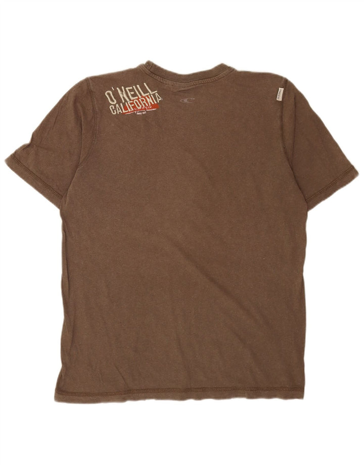T-shirt grafica da uomo O'Neill Top in cotone grigio medio