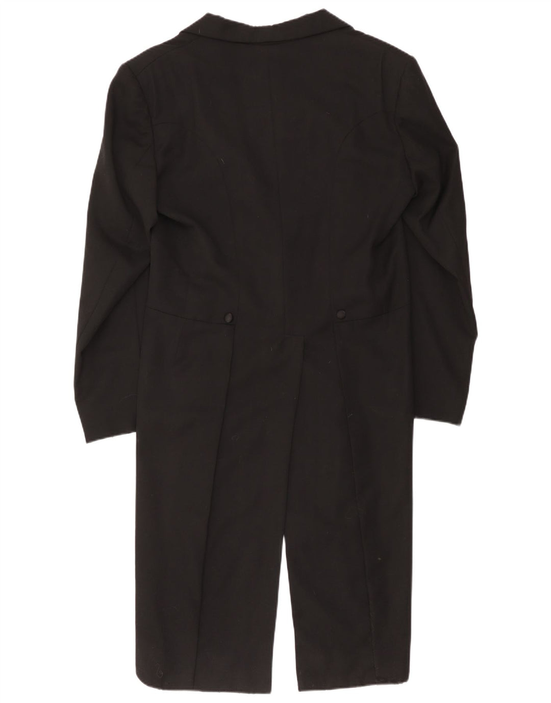 Giacca blazer da uomo vintage a 1 bottone frac UK 36 piccola nera