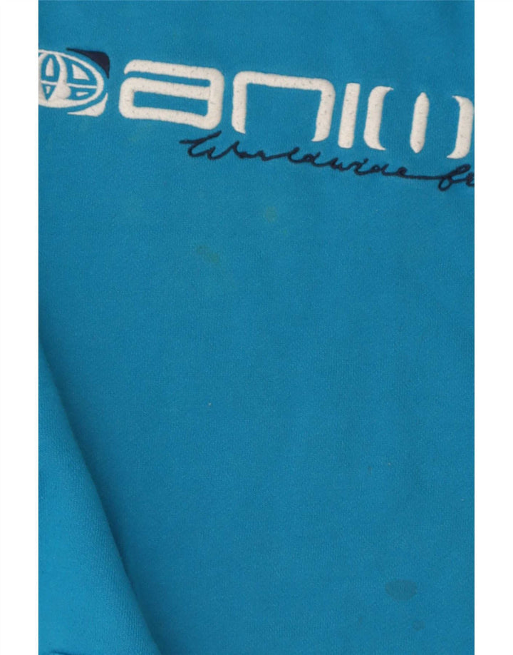 Felpa con cappuccio grafica da uomo con animali, grande poliestere blu