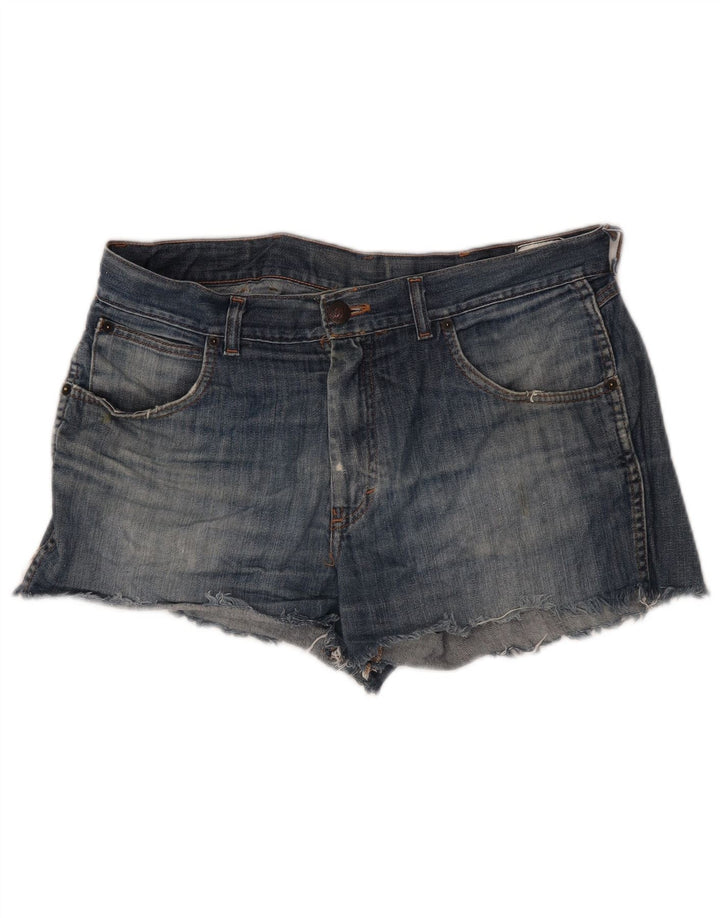 Pantaloncini di jeans Wrangler da donna Montana W34 grandi blu