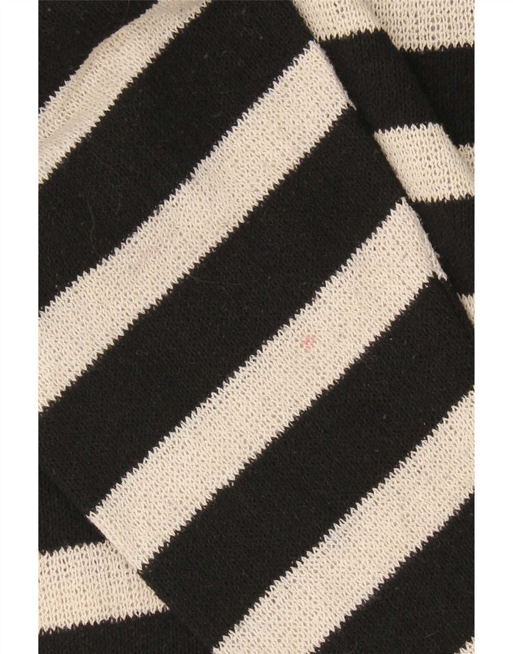 Maglione a collo alto oversize da donna Zara UK 10 piccolo a righe nere