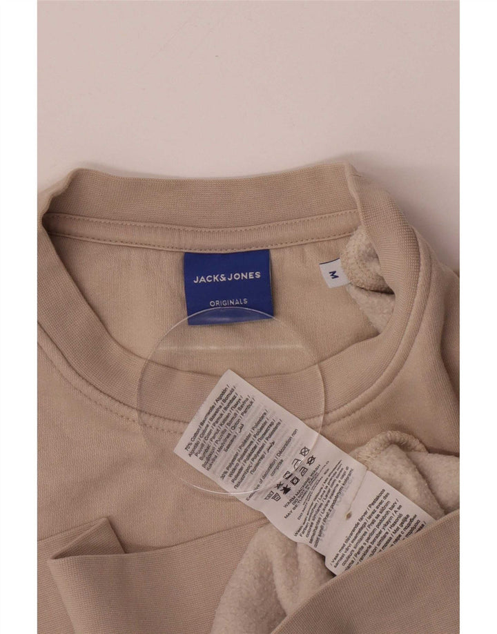Felpa da uomo Jack & Jones in cotone beige medio