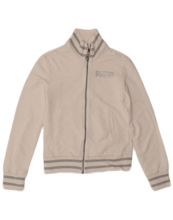 Giacca da tuta da donna Puma UK 10 Small Bianca