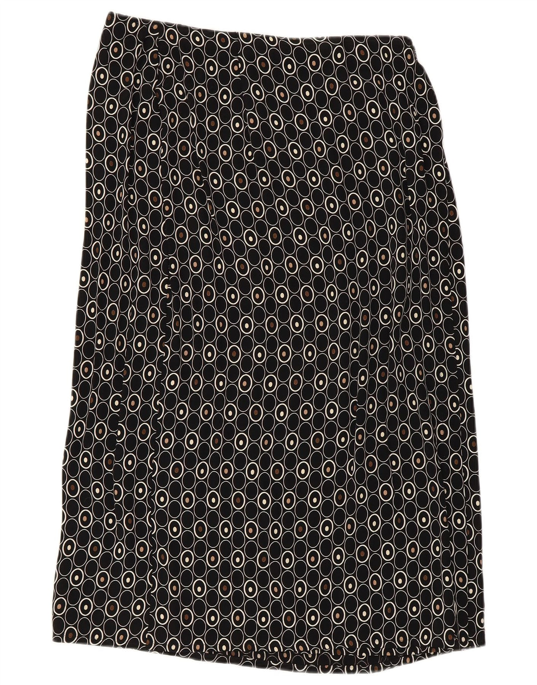 Gonna dritta da donna Marks & Spencer UK 14 media W30 nera geometrica