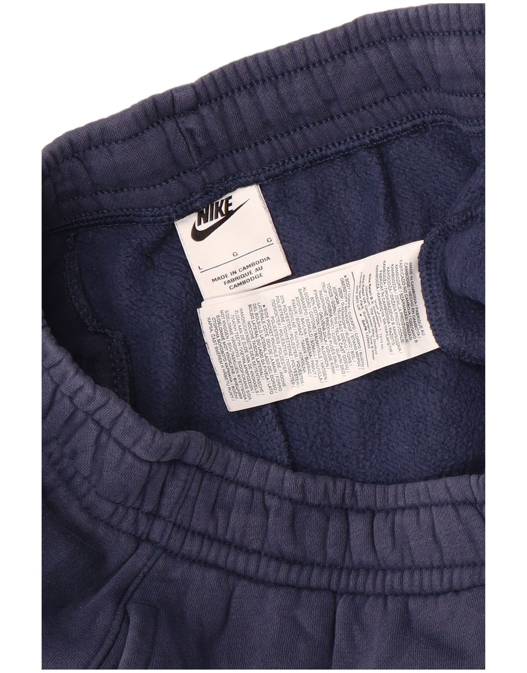 NIKE Pantaloni da tuta da uomo Joggers Large Blu Navy in cotone
