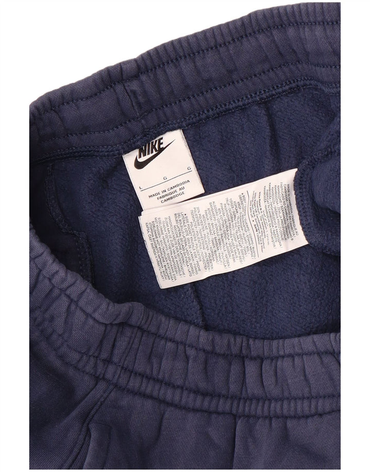 NIKE Pantaloni da tuta da uomo Joggers Large Blu Navy in cotone