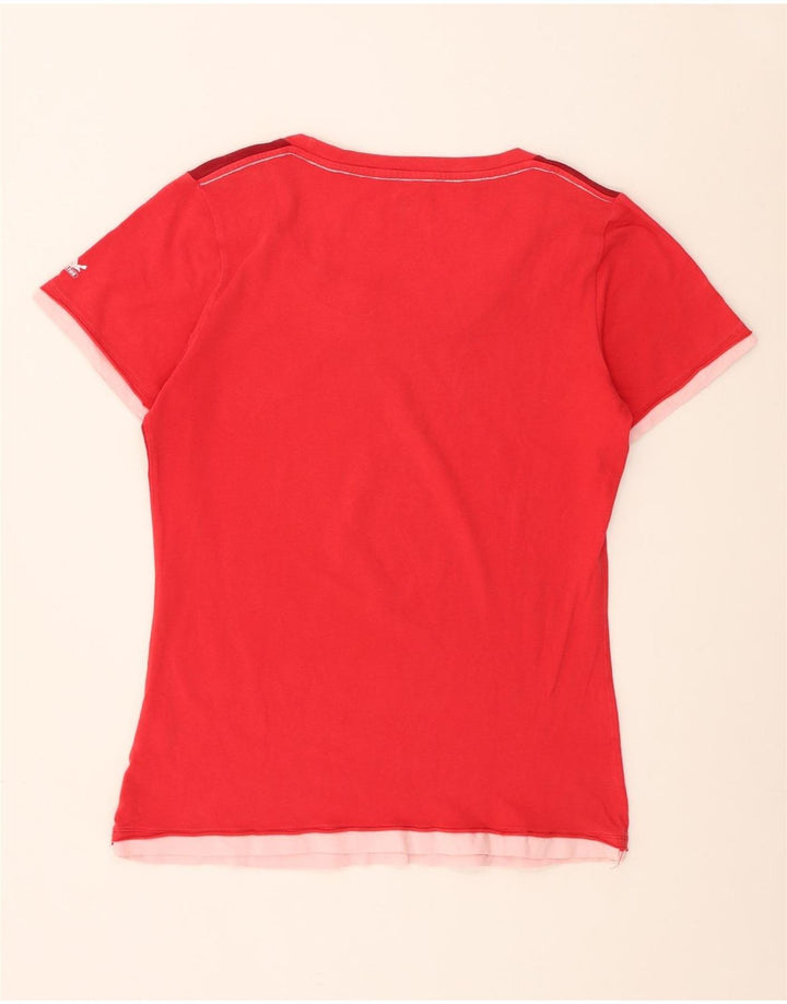 T-shirt da donna SALEWA Top UK 14 Medium Red Floral