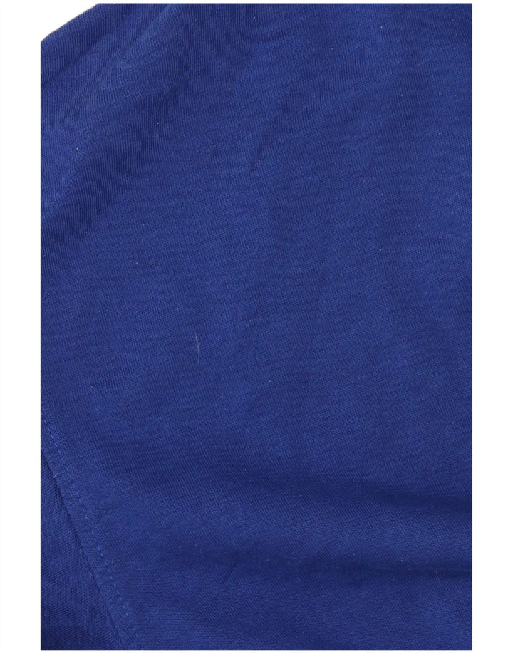 Maglione oversize con cappuccio da donna Zara UK 14 cotone blu medio
