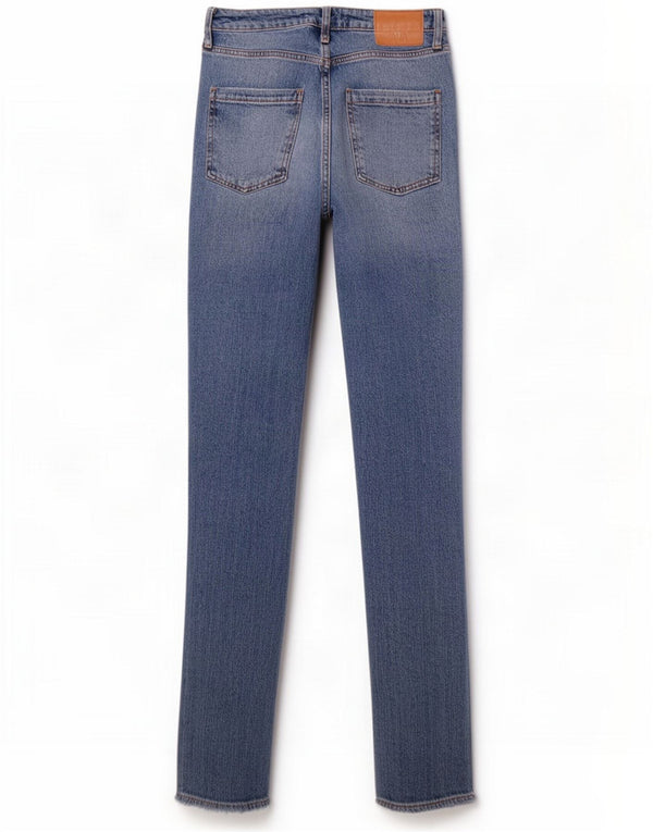 Jeans Bootcut invecchiati da donna Zara EU 36 XS W26 L33 Blu