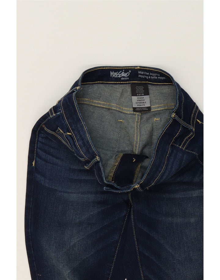 MOSSIMO Womens Mid Fit Mid Rise Jegging Jeans US 4 Small W27 L30 Blue Vintage Mossimo and Second-Hand Mossimo from Messina Hembry 