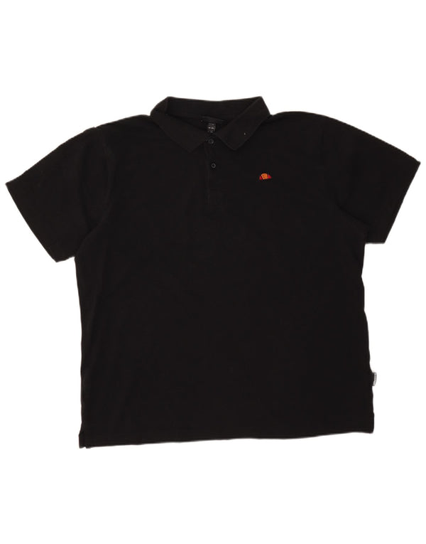 Polo da uomo Ellesse 2XL in cotone nero