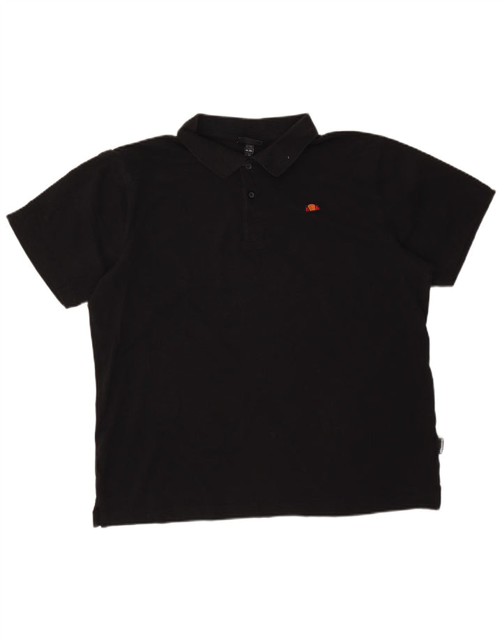 Polo da uomo Ellesse 2XL in cotone nero