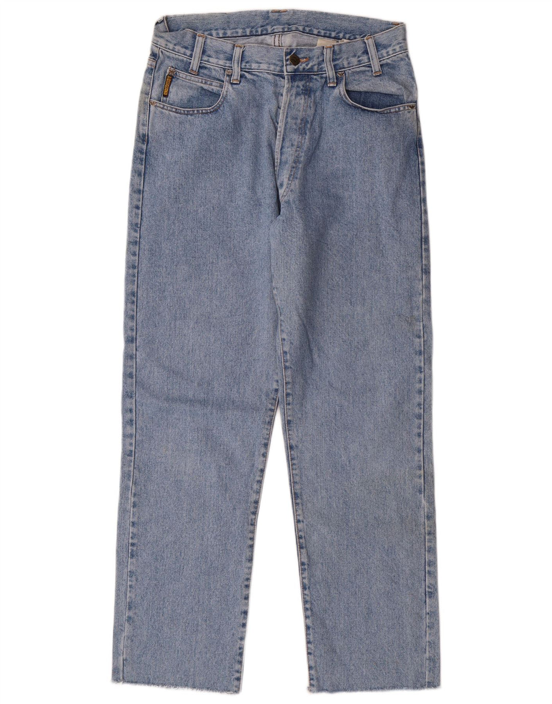 Jeans dritti da uomo a vita alta Armani W32 L29 cotone blu