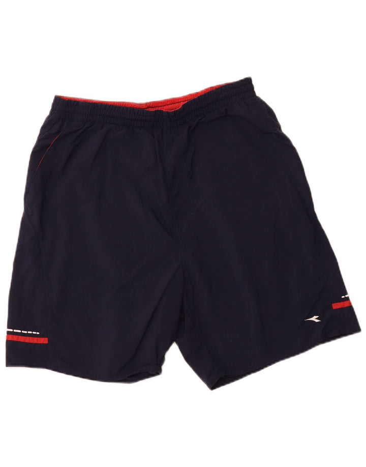 DIADORA Pantaloncini Sportivi Uomo Large Blu Navy in Poliammide