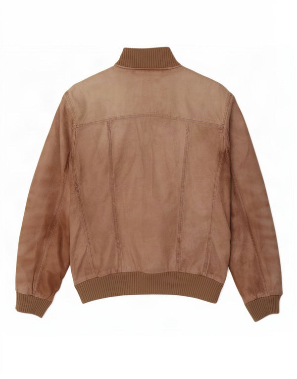 Giacca in Pelle Uomo Luca D'altieri IT 52 XL Grigia