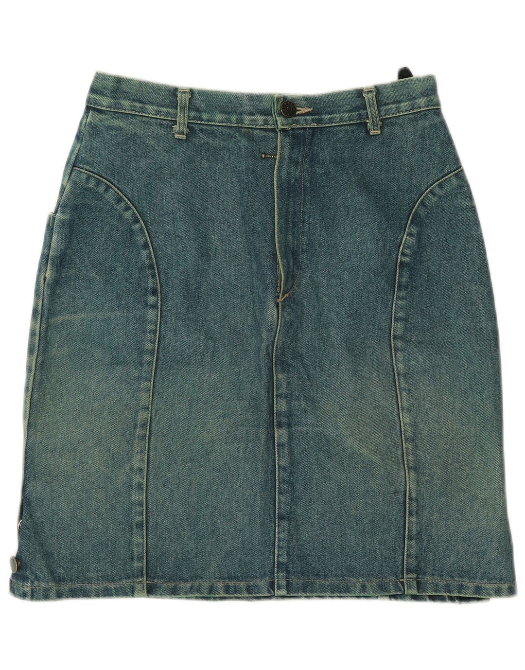 Gonna in denim da donna Lee Cooper IT 42 media W26 cotone verde