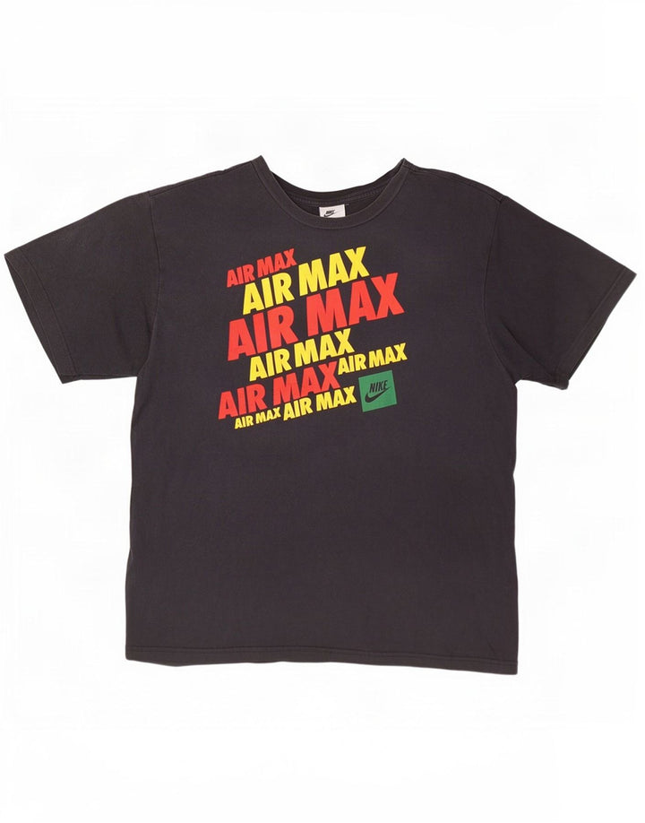 T-shirt grafica da uomo Nike Top XL in cotone nero