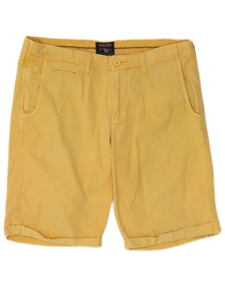 Pantaloncini chino da uomo Woolrich W32 cotone giallo medio