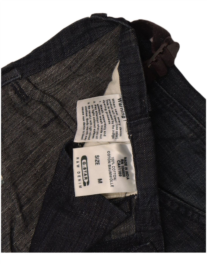 Pantaloncini di jeans da uomo G-Star medi W32 cotone blu navy