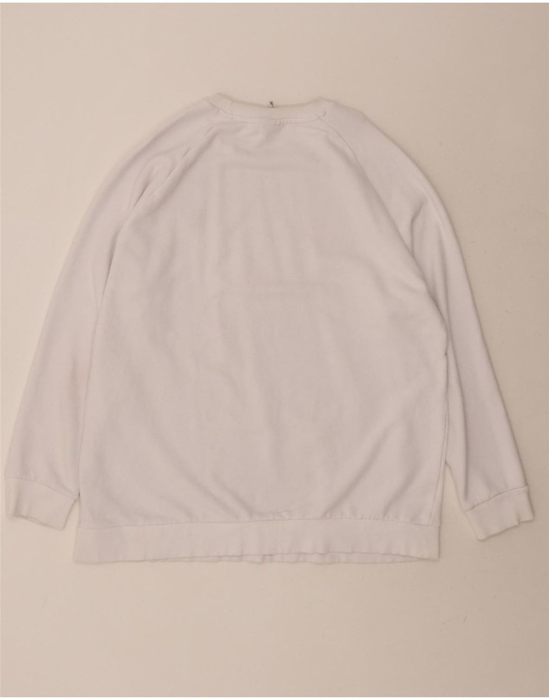 ADIDAS Mens Sweatshirt Jumper 2XL White Cotton Vintage Adidas and Second-Hand Adidas from Messina Hembry 