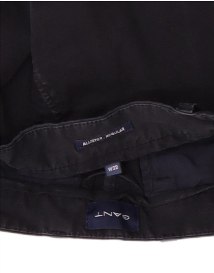 Pantaloncini chino da uomo con vestibilità regolare Gant W32 cotone blu navy medio