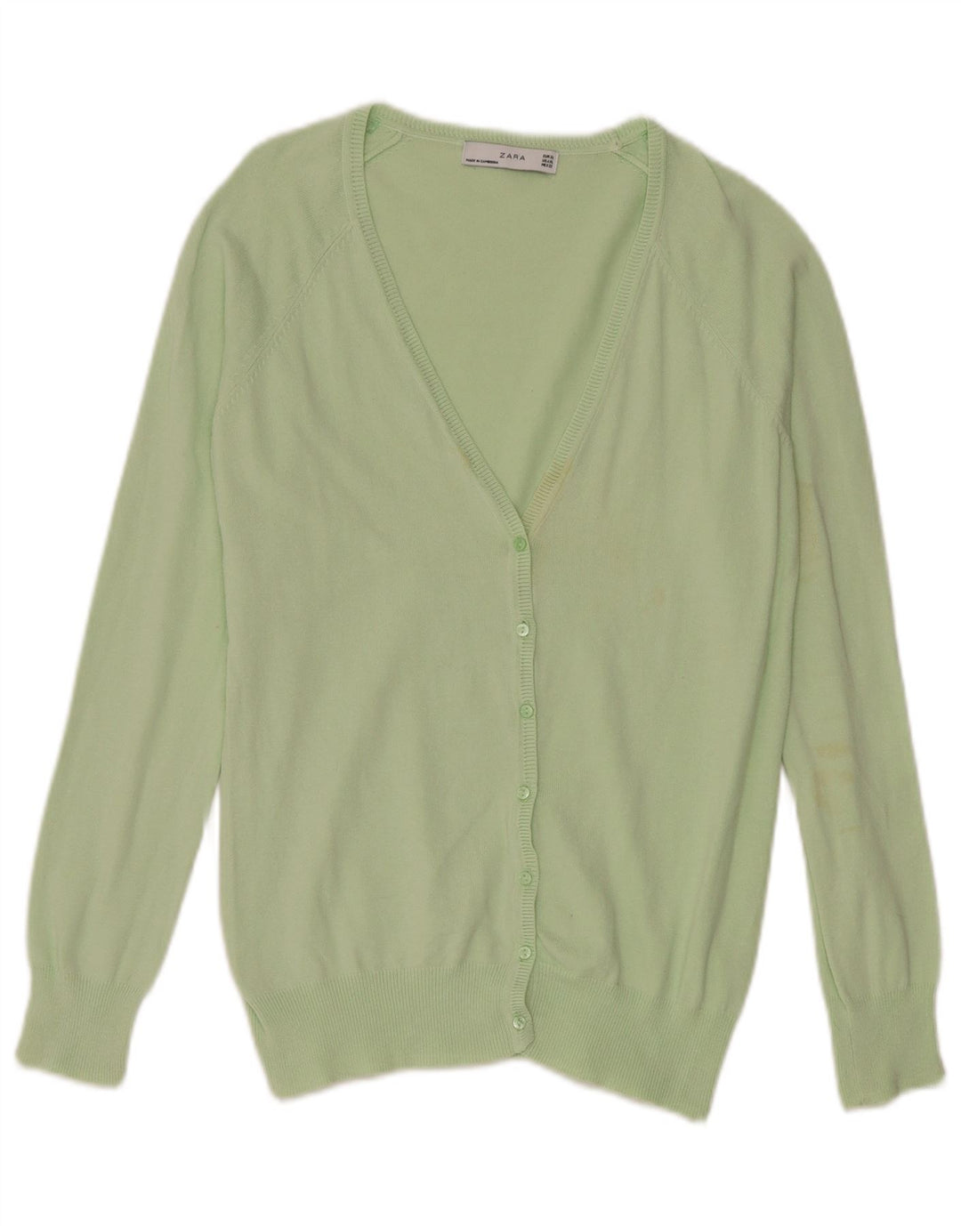 Maglione cardigan da donna Zara UK 18 XL verde