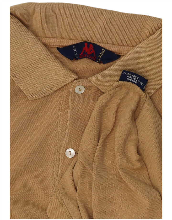 Polo da uomo KAPPA XL in cotone beige
