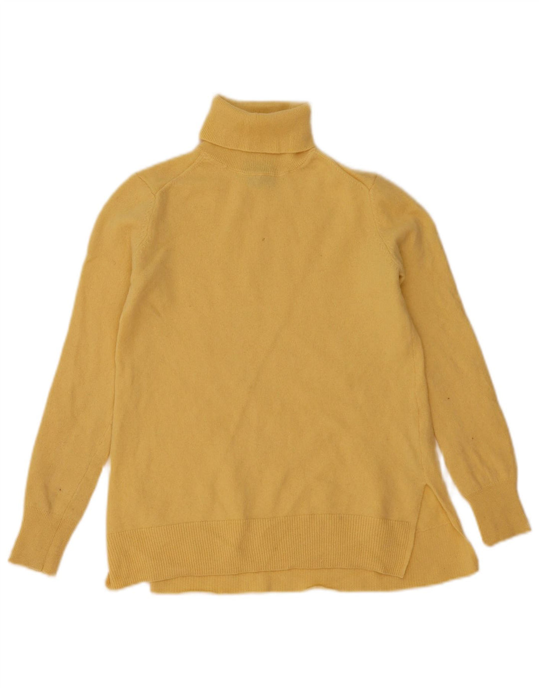 Maglione maglione da donna a collo alto Massimo Dutti UK 6 XS lana gialla