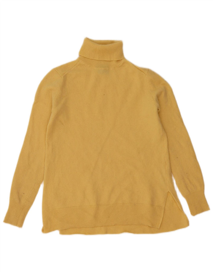 Maglione maglione da donna a collo alto Massimo Dutti UK 6 XS lana gialla