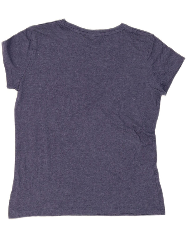 T-shirt da donna Lotto Top UK 10 Small Blu Navy in cotone