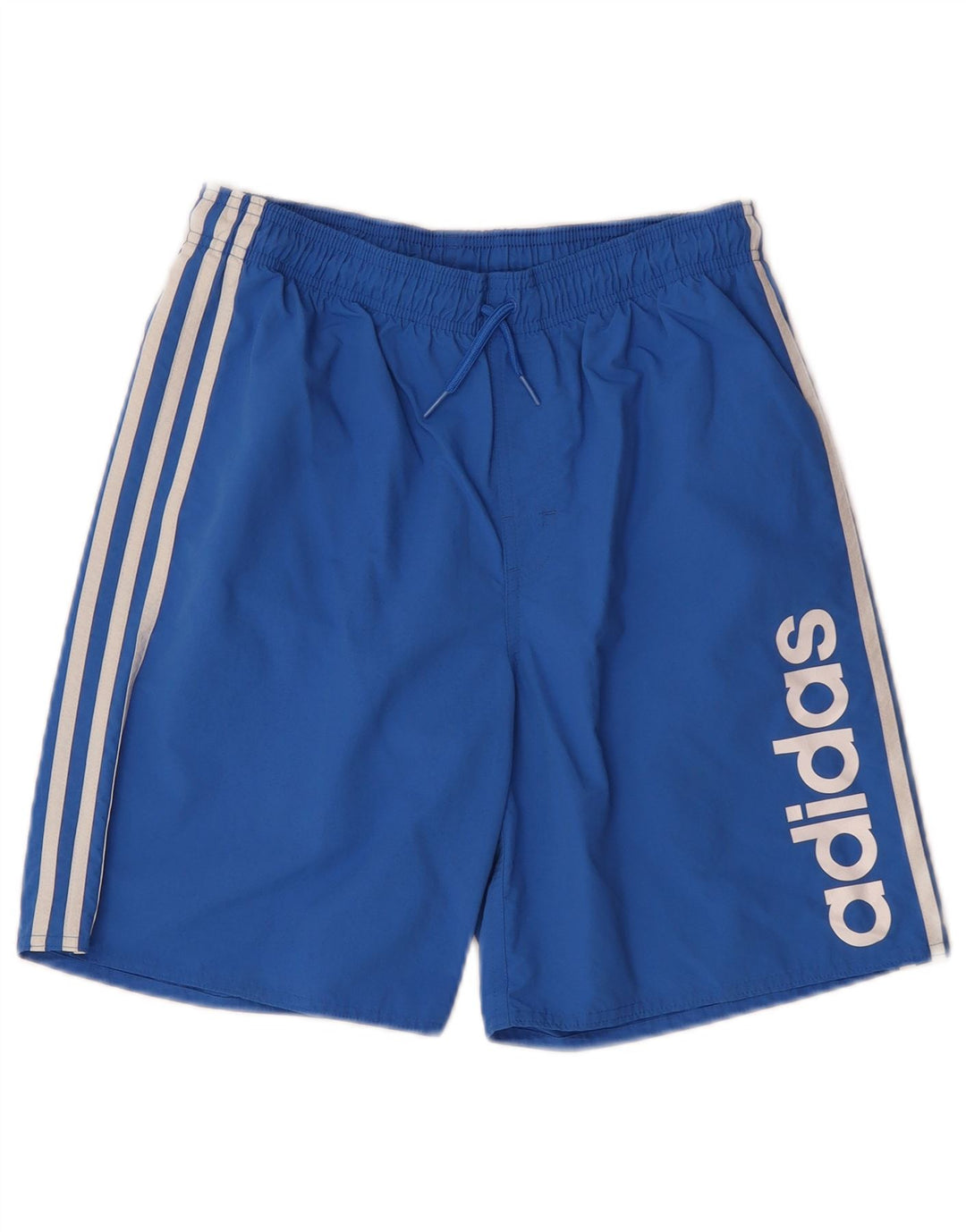 Pantaloncini sportivi Adidas da ragazzo con grafica 15-16 anni in poliestere blu