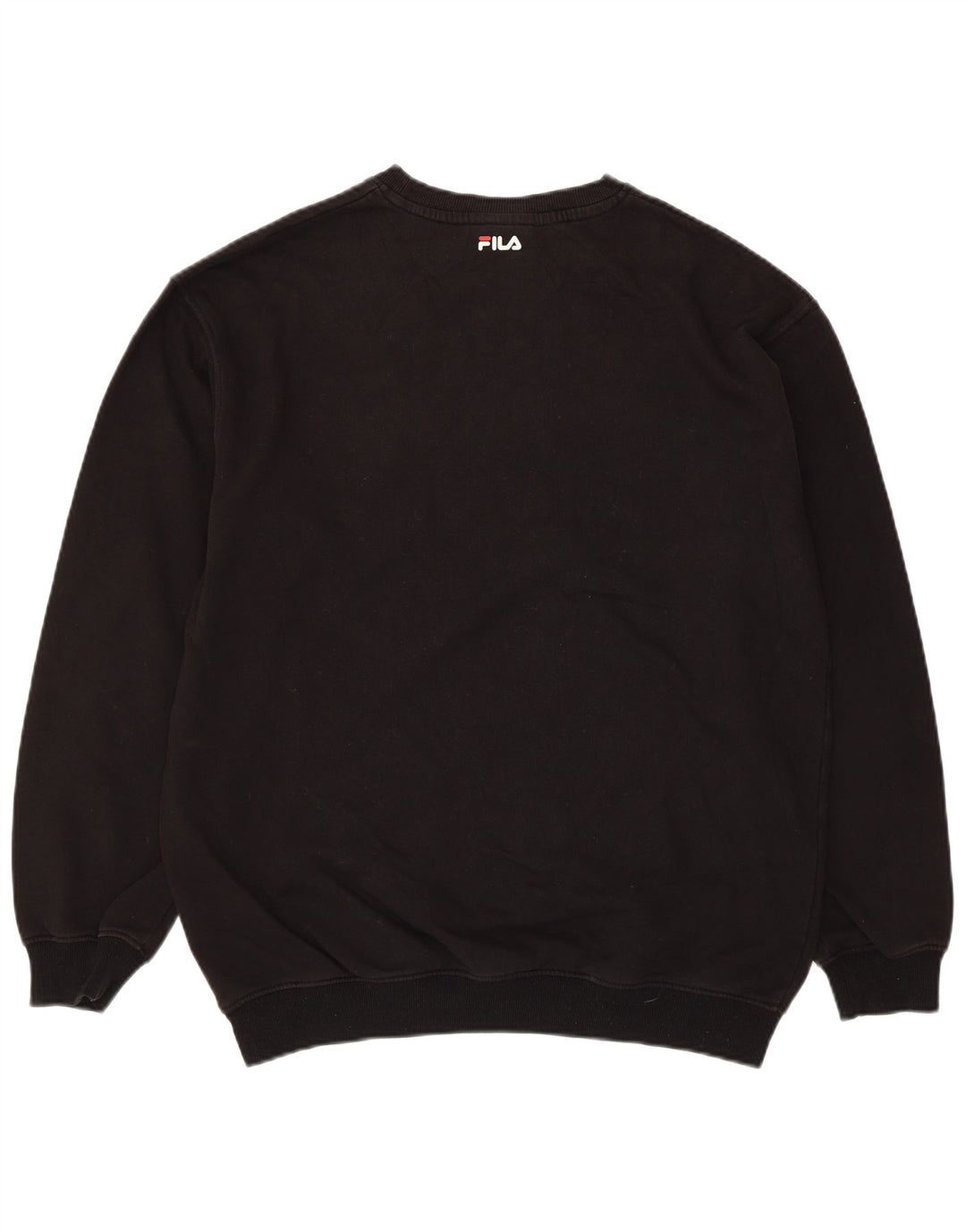 Felpa grafica da uomo Fila Maglione cotone nero medio