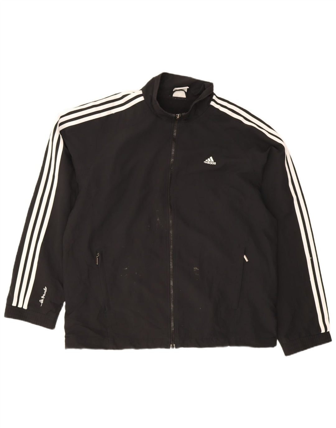 Giacca da tuta da uomo Adidas UK 44/46 grande poliestere nero