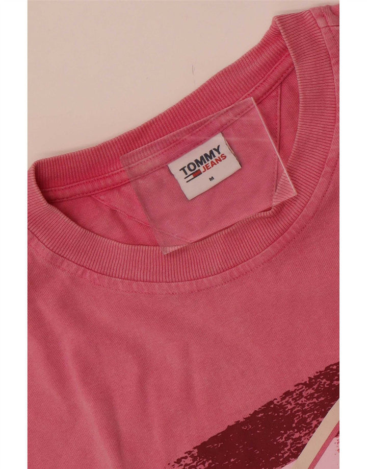 T-shirt grafica da uomo Tommy Hilfiger Top rosa medio