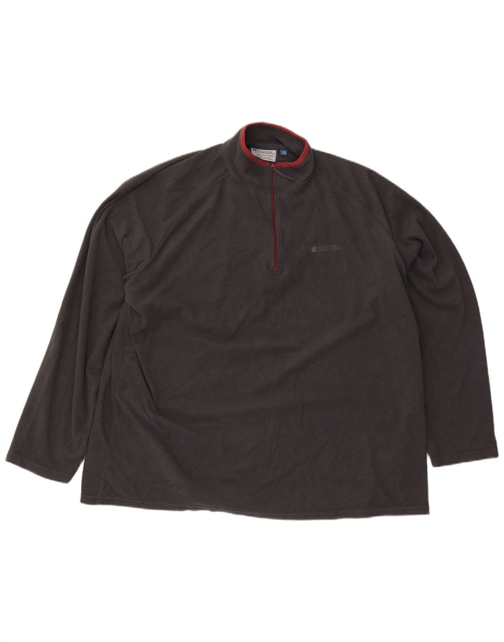 Maglione in pile da uomo con collo e zip Mountain Warehouse 3XL Poliestere grigio