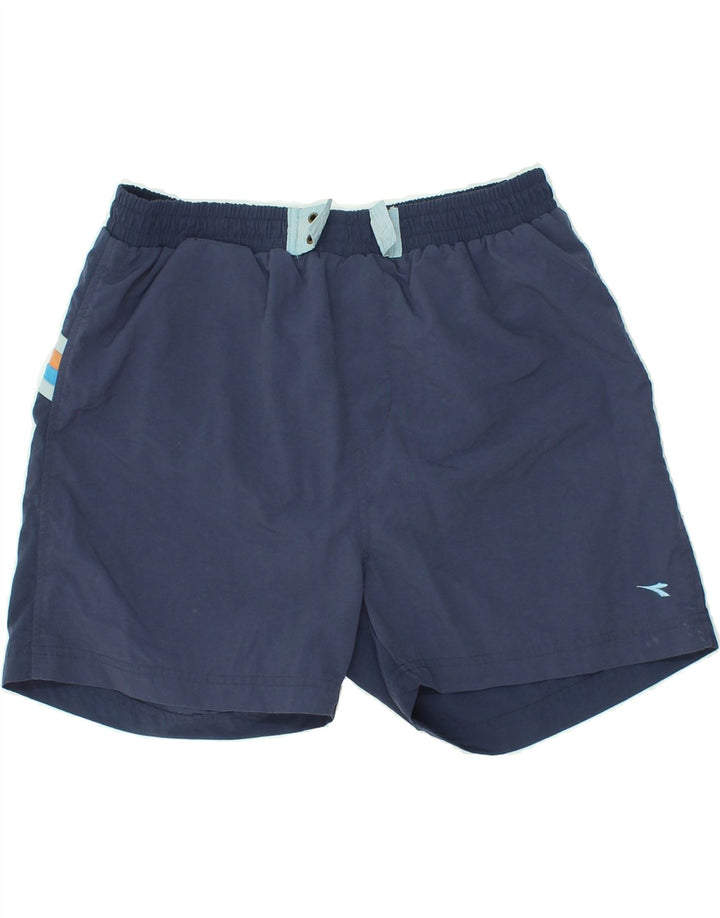 DIADORA Costume da Bagno Uomo Large in Poliammide Rigato Blu Navy