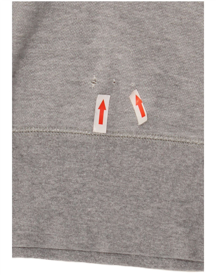 Felpa con cappuccio grafica da uomo Nike Large in cotone grigio