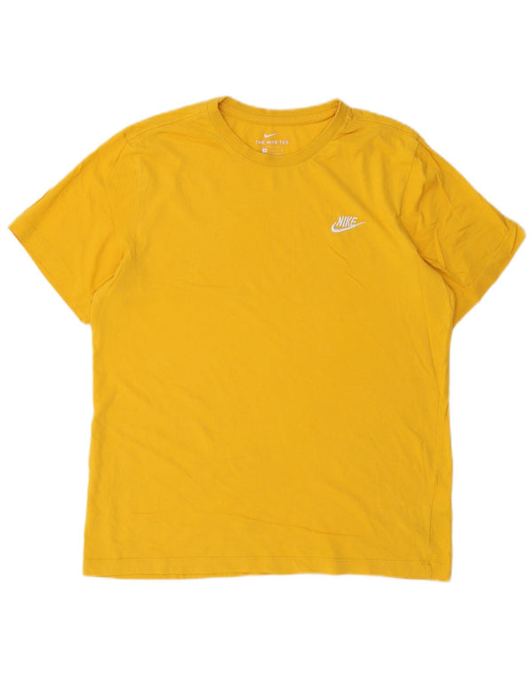 T-shirt da uomo Nike Top in cotone giallo medio