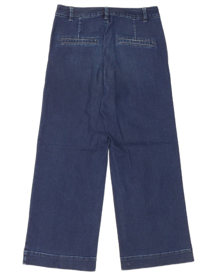 Jeans crop a gamba larga da donna Massimo Dutti W26 L23 Blu