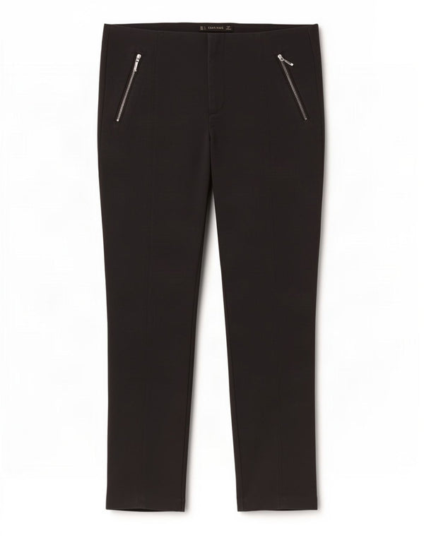 Zara Womens Slim Chino Trousers Large W30 L29 Black