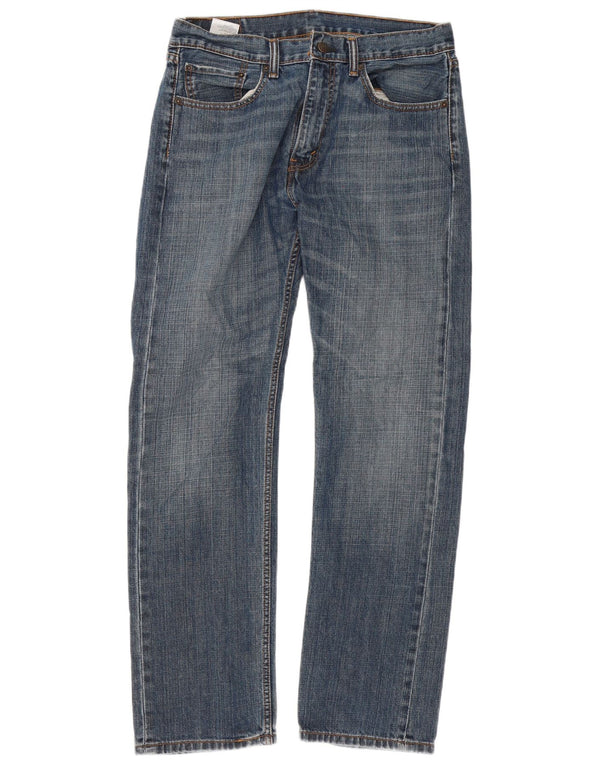 Levi's Mens Straight Jeans W33 L32 Blue Cotton