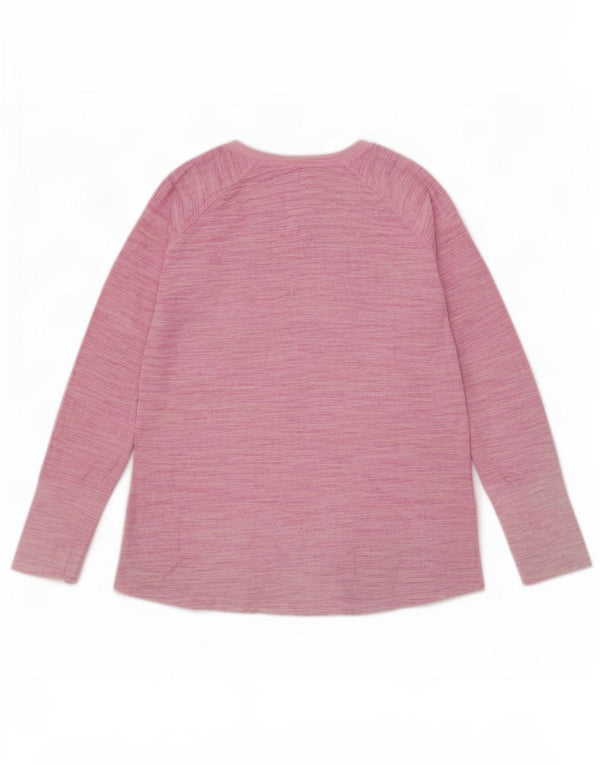 Maglia a maniche lunghe da donna Champion UK 16 Large Pink Flecked Rayon