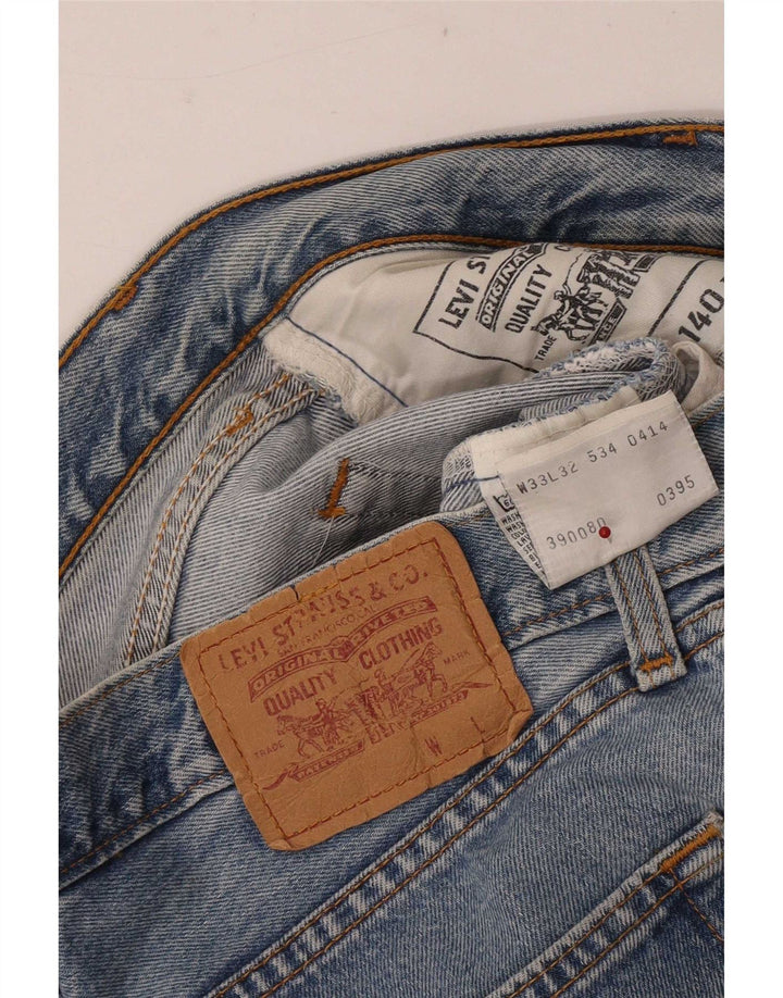 Jeans slim da uomo Levi's W33 L32 in cotone blu