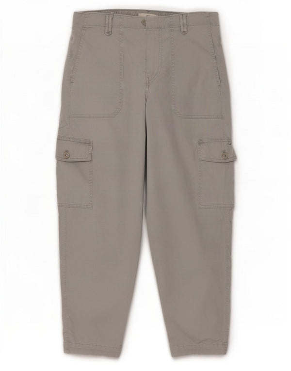 Pantaloni cargo corti Marks & Spencer da donna UK 14 medi W30 L25 grigi
